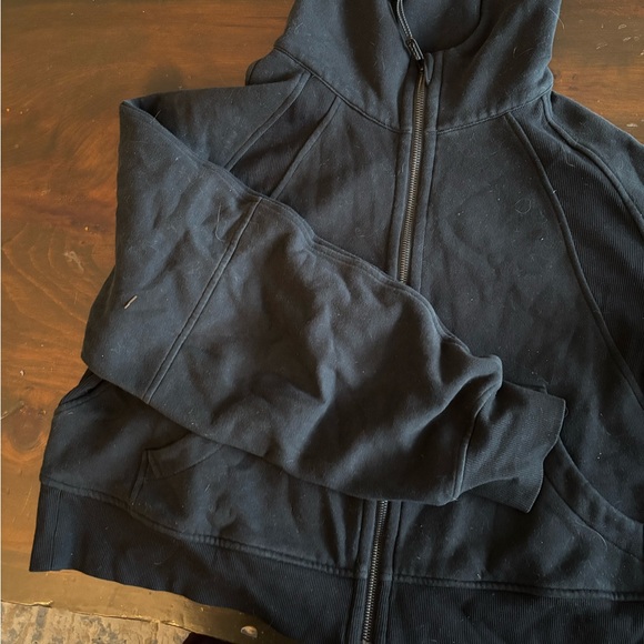 Lululemon Scuba Oversized Full-Zip Hoodie Black size M/L - Picture 5 of 8